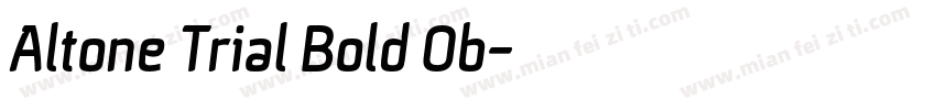 Altone Trial Bold Ob字体转换